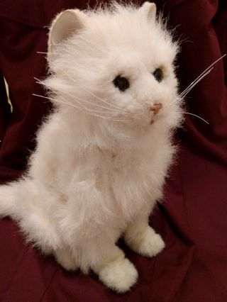 Furreal Friends Lulu My Cuddlin Kitty Cat Interactive Plush Figure White Persian