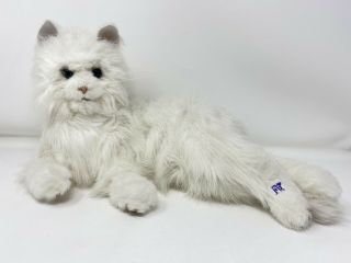 Hasbro Furreal Friend White Cat Kitty Interactive Plush