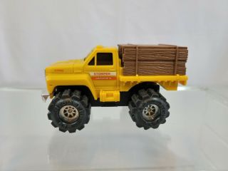 VINTAGE SCHAPER STOMPER 4X4 TRUCK BODY FORD CONSTRUCTION CO TRUCK DOES LIGHT UP 2