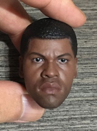 Custom 1/6 Scale Finn Head Sculpt For Star War Costume Hot Toys Figure Body