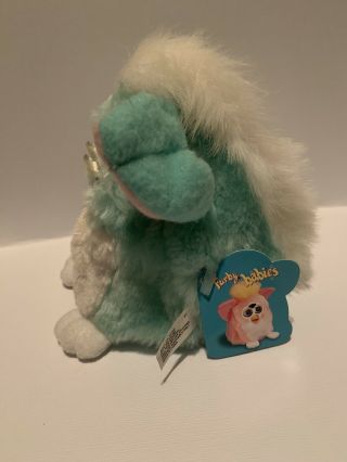 1999 Furby Babies Baby Blue With Pink Ears Model 70 - 940 With Tags 2