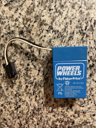 Power Wheels Toddler 6 Volt Rechargeable Battery Fisher Price