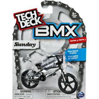 Tech Deck Bmx Finger Bikes Series 5 Sunday Silver Metal Frame Usa Seller