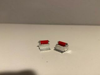 2 Chrome Dcp 1/64 379/389 Peterbilt Steps With Red Air Tank