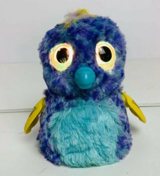Hatchimals Puffatoo Purple Blue Spin Master Electronic Talking Moving Toy