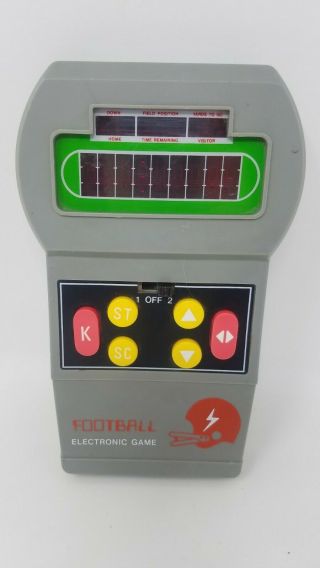 Football Electronic Game Vintage 1970’s Model 003201 Handheld Hong Kong