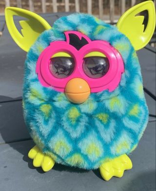 Furby Boom Peacock Teal Blue Green 2012 Furby Hasbro Electronic Interactive Toy