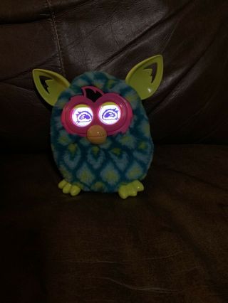 Furby Boom Peacock Teal Blue Green 2012 Furby Hasbro Electronic Interactive Toy 3