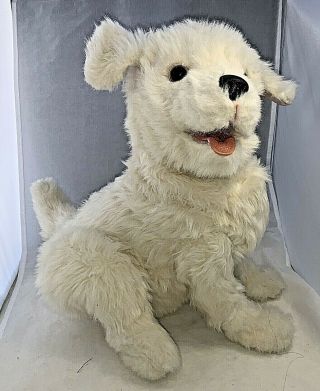 Furreal Friends Cookie Interactive Wags Barks White Puppy Dog Pet Hasbro 14”