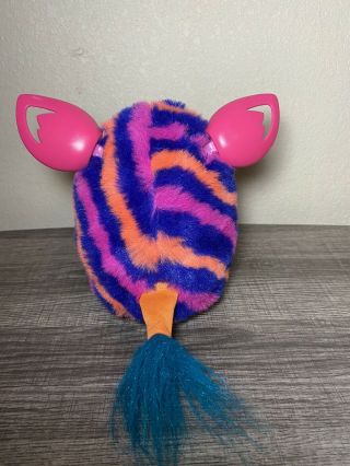 Furby Boom Orange Purple Pink Diagonal Stripes Interactive pet Toy 3