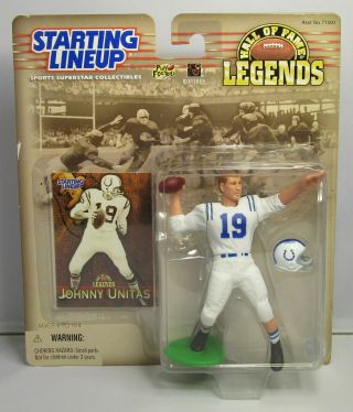 1999 Johnny Unitas Starting Lineup Hall Of Fame Legends Football Figure - Colts