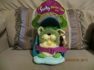 1999 Tiger Electronics Furby 70 - 800,  Sleepy Time Bed Electronic Interactive Toy 3