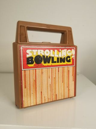 Vtg Tomy Strolling Bowling 1980 Wind Up Toy Game Complete (wind Up Doesn 