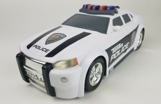 Tonka Mighty Motorized Toy Police Car Siren & Lights Work,  Moves Fwd And Rev
