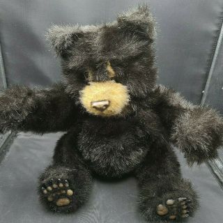 2004 Hasbro Tiger Luv Cubs Black Bear Fur Real Friend Plush Electronic 12 "