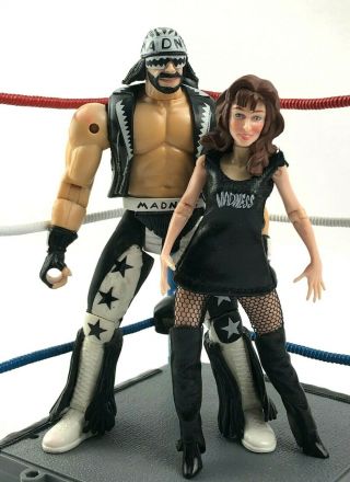 Wcw Power & Beauty " Macho Man " Randy Savage & Elizabeth Toybiz Wrestling Figures