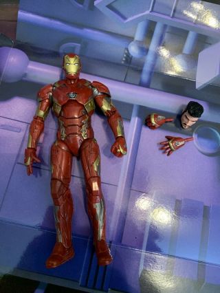 Marvel Legends Iron Man Civil War Armor Mark 46 Mcu Tony Stark Head