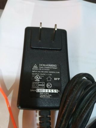 Official Kid Trax Hk - X115 - A15 Class 2 Battery Charger 15vdc - 1.  0a Oem