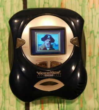 Video Now Color Personal Video Player Blue W/spongebob Disk