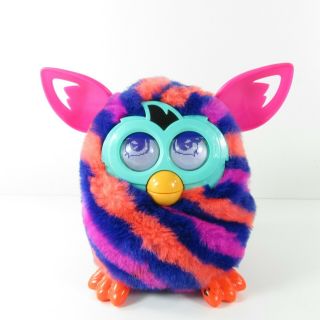 Hasbro Furby Boom 2012 Pink Orange Purple Hair Interactive Pet Toy