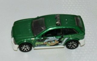 2003 Matchbox Green City Police Car With Danny Phantom Tampo Made In Thailand