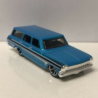 1964 64 Chevy Nova Station Wagon Collectible 1/64 Scale Diecast Diorama Model