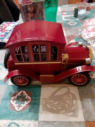Vintage 1950s Rosko Grand - Pa Car Tin Litho Battery Operated Made Japan