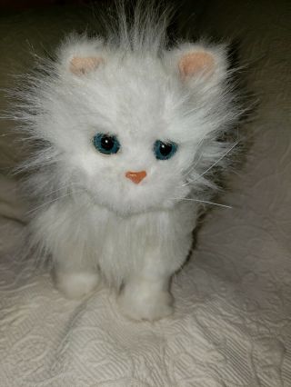 Hasbro Furreal White Persian Kitty Cat Kitten 2009 Lulu 