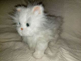 HASBRO FurReal White Persian Kitty Cat Kitten 2009 Lulu ' s Walking 2