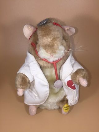 Gemmy Dancing Doctor Dr Love Hamster Doll Sings 