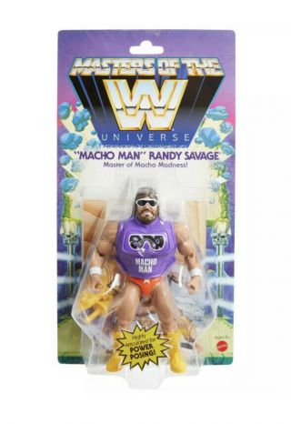 Masters Of The Wwe Universe Macho Man Randy Savage Series 2 Figure Mattel Dmged