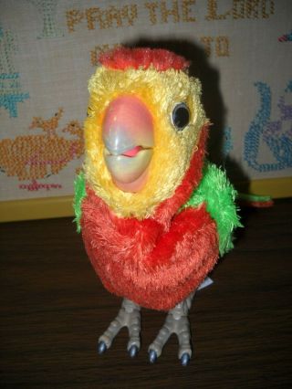 Furreal Friends Baby Parrot Bird Orange Green Yellow 2007 Hasbro Macaw,