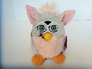 Furby Grey With Black Spots And Blue Eyes 1998 - Not.
