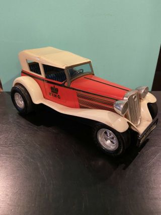 Vintage Japan Taiyo Tin Toy Car King Battery Operated Antique Car