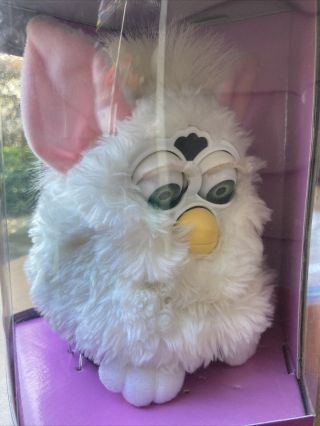 Furby 70 - 800 Series 1 Tiger Snowball Electronic Toy - Wht W/all Pspers