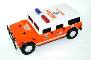 Hasbro Tonka Fire Rescue Orange/white Squad Hummer Toy Truck W/lights & Sound