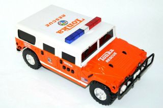 Hasbro Tonka Fire Rescue Orange/White Squad Hummer Toy Truck w/Lights & Sound 3