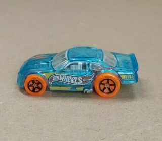 Hot Wheels Stockar Neon Blue Body/orange Wheels