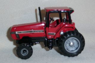 1/64 Ertl Case Ih 7240 With Fwa And Wfe Farm Toy Tractor Diecast