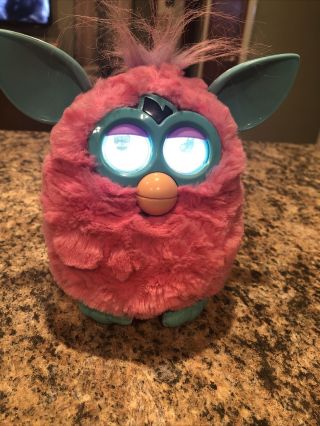 Furby Boom 2012 Hasbro Pink & Turquoise Interactive Toy