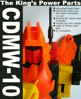 【free Ship】transformer Crazydevy Custom Cdmw - 10 G1 Predaking Led Head