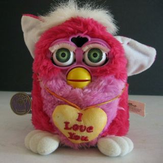 Valentines Furby 1999 Limited Edition Green Eyes Model 70 - 888 W/tags