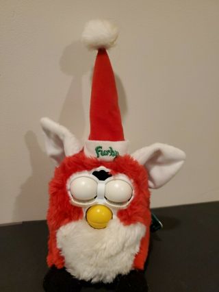1999 Special Edition Christmas Furby Santa Tiger Elect.  Model 70 - 885 Tag