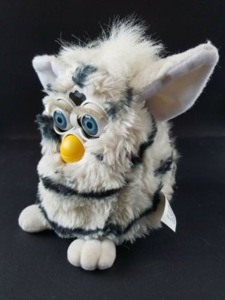 1998 Furby By Tiger Electronics White With Black Stripes Not 2