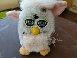 1999 Tiger Electronics Furby Black Brown With Grey Eyes 1st Gen