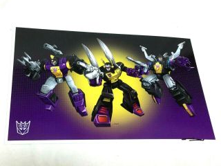 G1 Transformers Decepticons Insecticons Team Picture Poster 11x17 Kickback