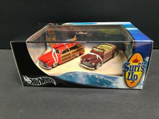2003 Hot Wheels Surfs Up.  49 Ford Woody & 46 Ford Ragtop.  Set 57291.