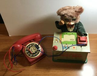Vintage 1950 ' s Cragstan Telly Bear - Battery Operated - Made in Japan - For Part 2