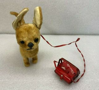 Vintage Chi Chi Remote Controlled Dog Crown Mark Metal Case Great