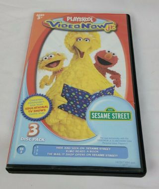 Playskool Videonow Jr.  Sesame Street 3 - Disc Pack 3 Pvd Personal Video Disc